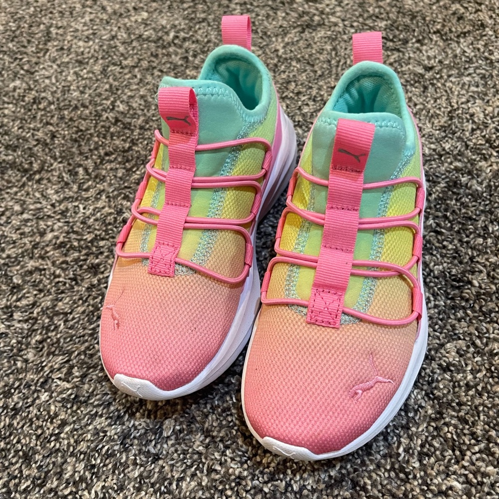 Puma Kids Gradient Sneakers - Pink and Mint